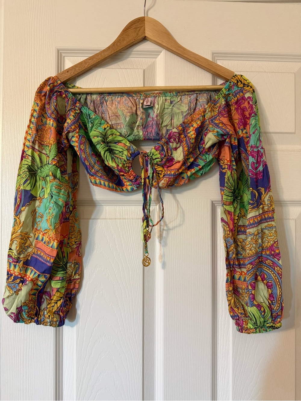 Sexy Boho Crop Top in Multicolor